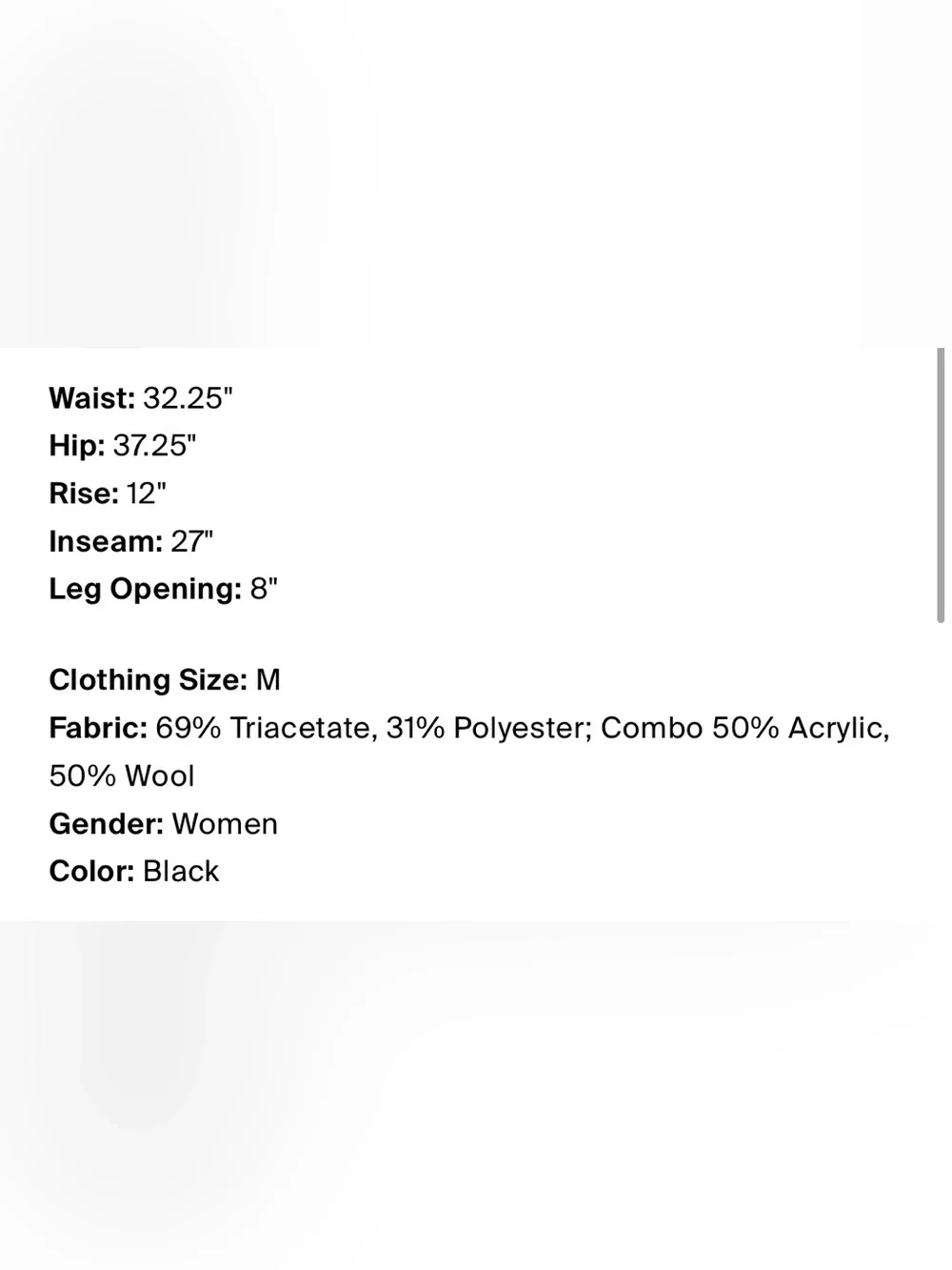 Cinq à Sept jogger Black Crepe Pants M High Rise ribbed Cuff Tapered pull on
